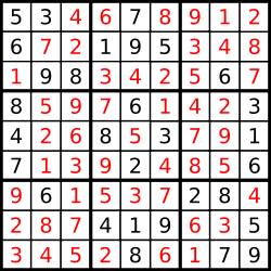 Sudoku Solver example 1 solution