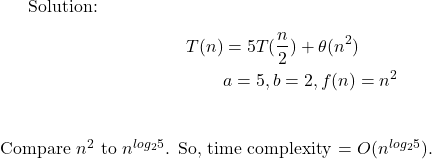 Master Theorem Example