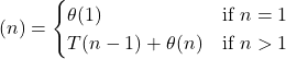 Recurrence Relation of Insertion Sort