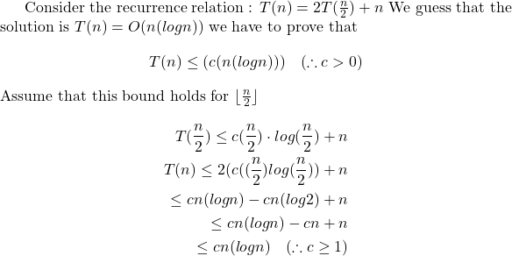 Substitution Method